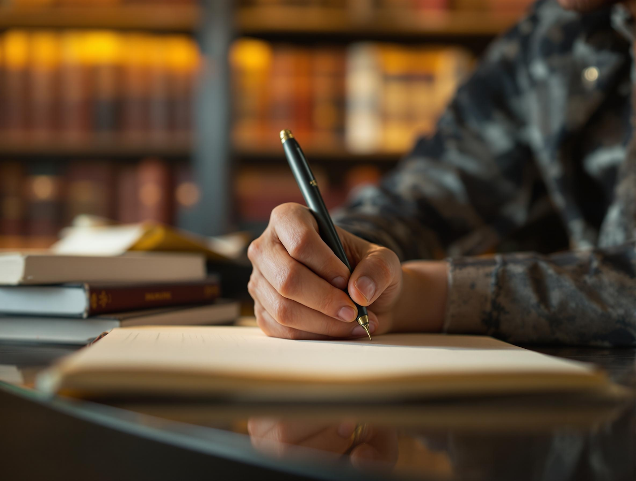 독서하고 느낀 점 도서관에서 책 읽고 글 쓰는 모습.png