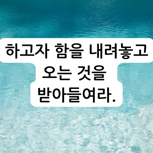 하고자 함을 내려놓고 오는 것을 받아들여라..png