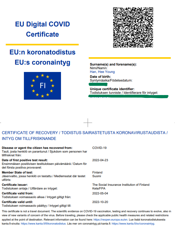 핀란드 코로나양성 회복증명서.png