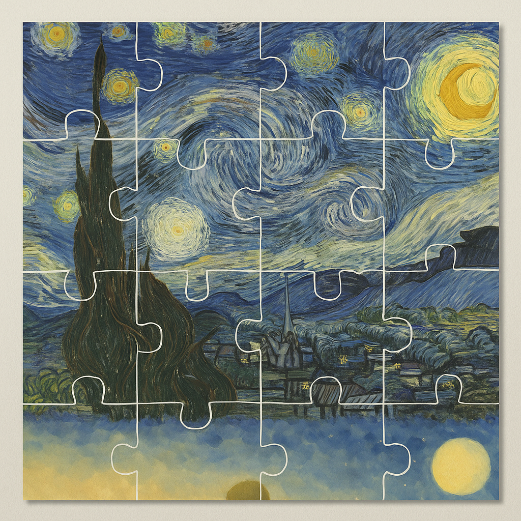 고흐, 별이 빛나는 밤 16퍼즐.png