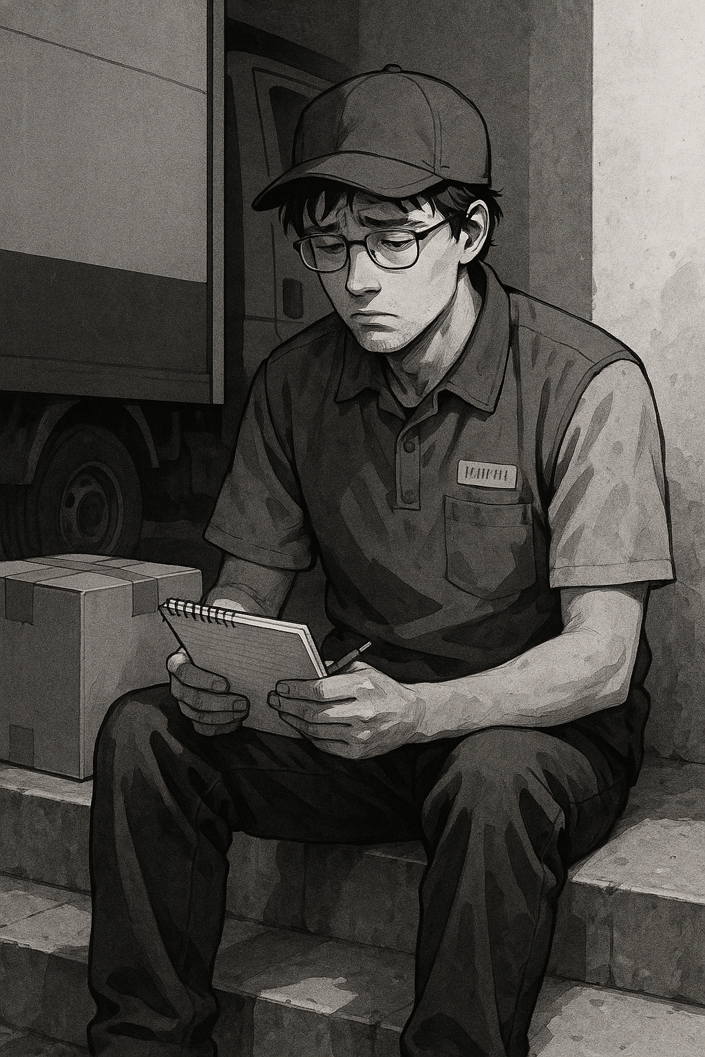 무기력한 택배 청년.png