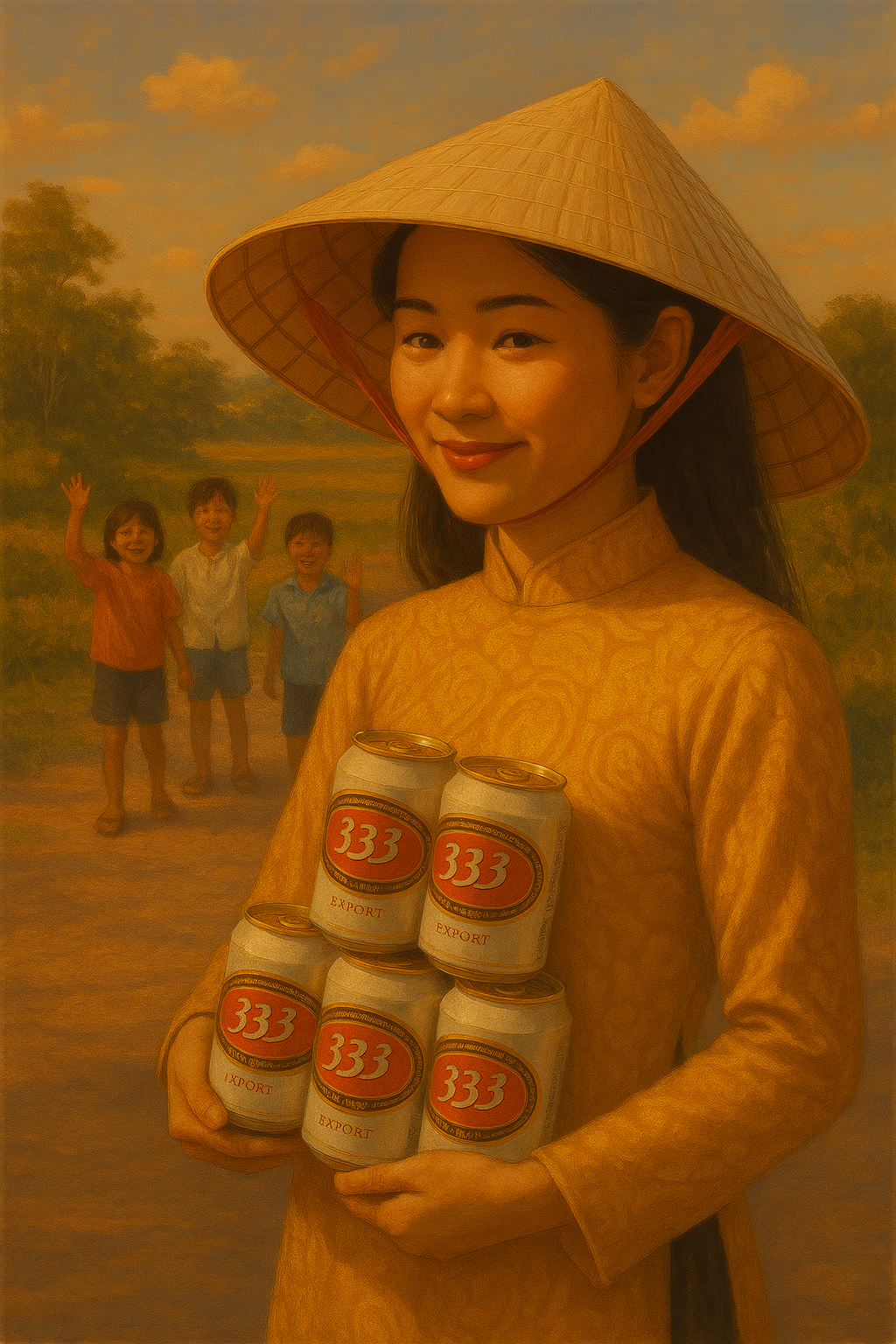 베트남의 333맥주와 몰려다니는 아이.png