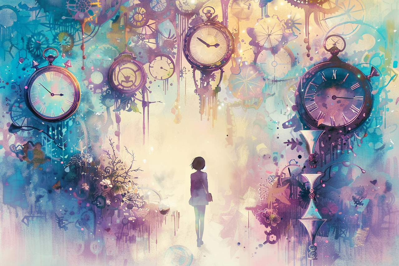 ninefire9_A_person_breaking_free_from_a_time-shaped_cage_made_549c48e4-3f57-4f3f-86aa-ad60e25394af_1.png