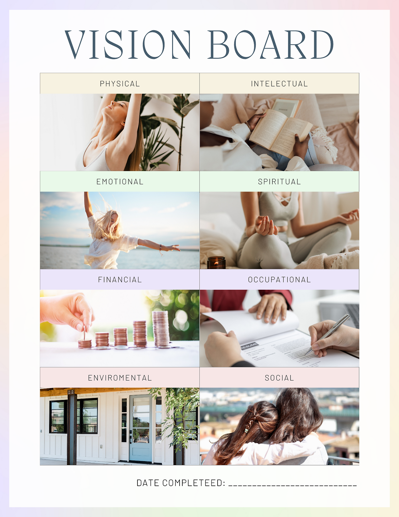 Gradient Photo Vision Board Planner Document.png