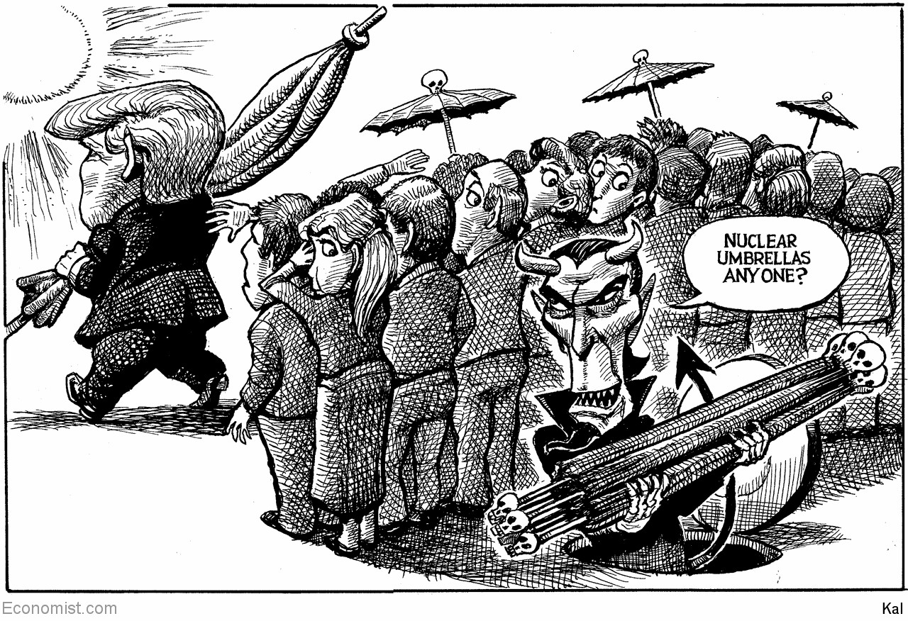 KAL 2025-03 Trump turning away from nuclear umbrella.png