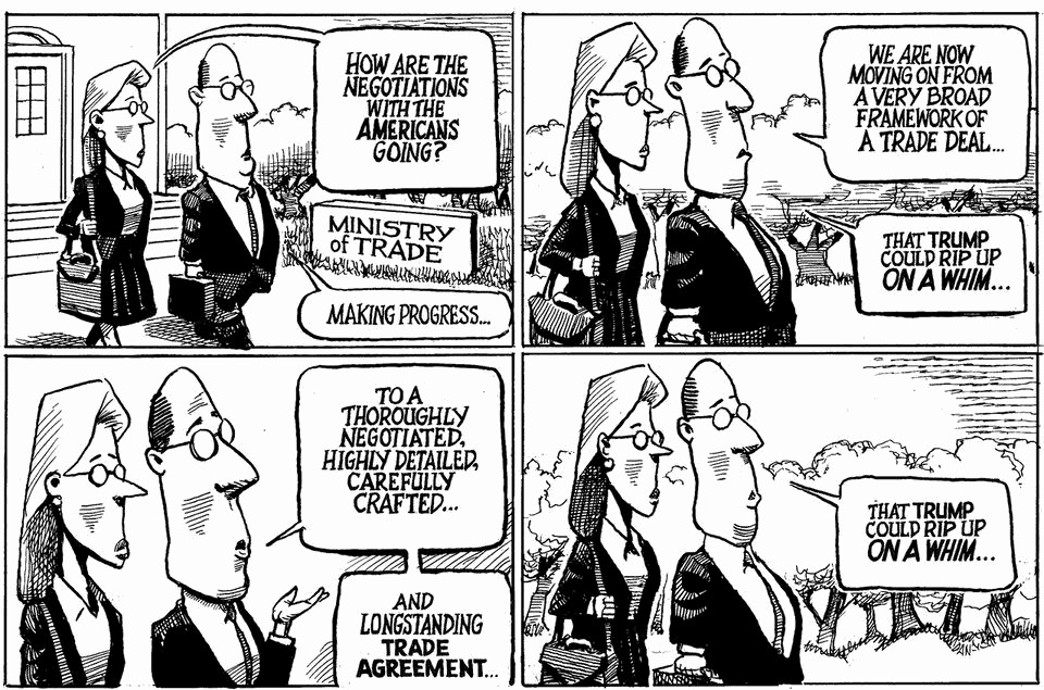 KAL 2025-08 EU US Trade agreement on Trump on a whim.png