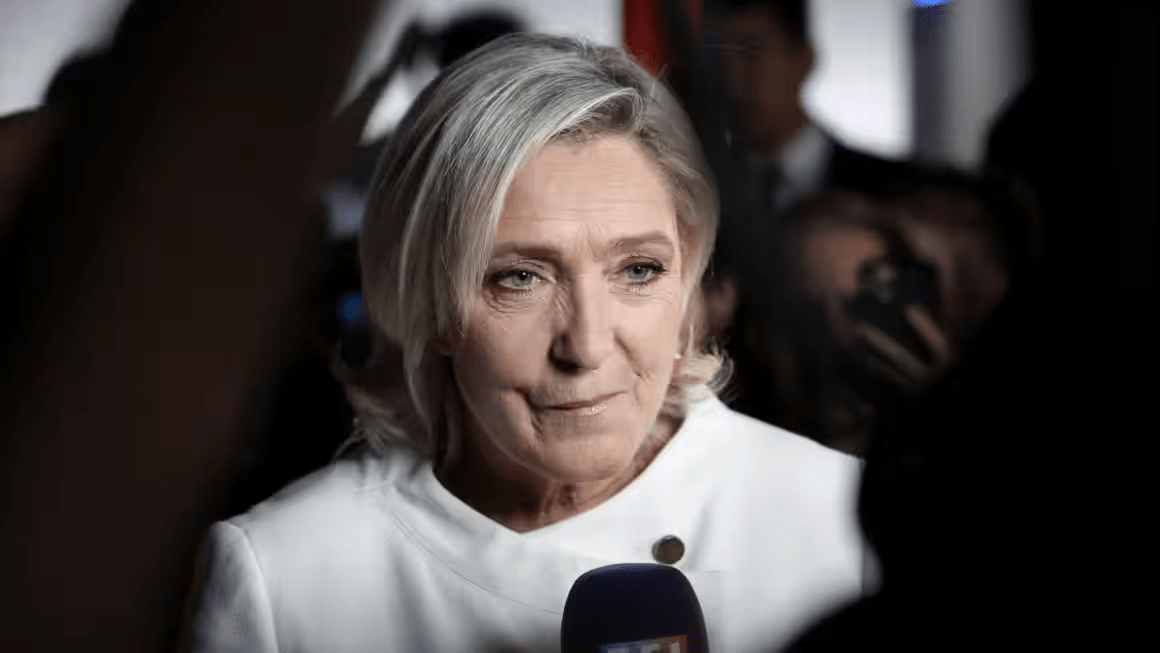 2024 Election France Marine Le Pen defiant.png