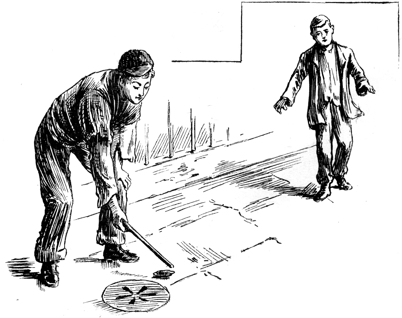 자치기를 표현한 삽화.png