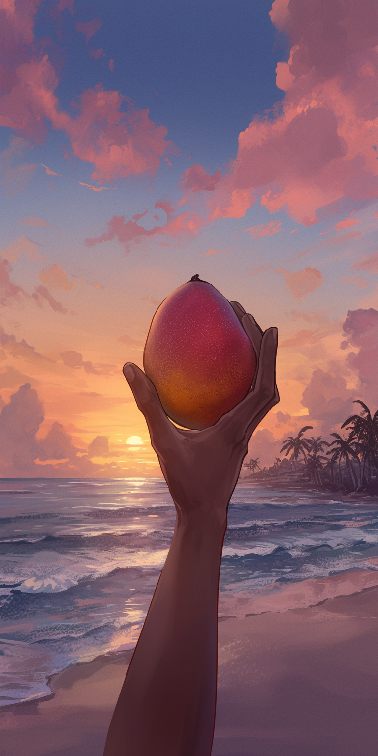 juri_557_Hand_holding_a_mango_sunset_sky_and_beach_background_6ee4b0d3-e35b-4cac-8c43-29473ca7e3c7_0.png