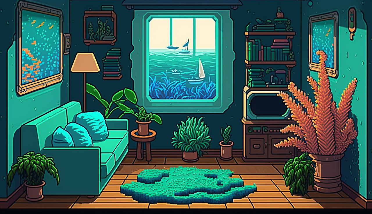 Designer_is_podcaste_in_the_room__sea_a_lot_of_sea_plant__p_0c601ad6-ec0b-446d-a22b-3aeaaba17895.png