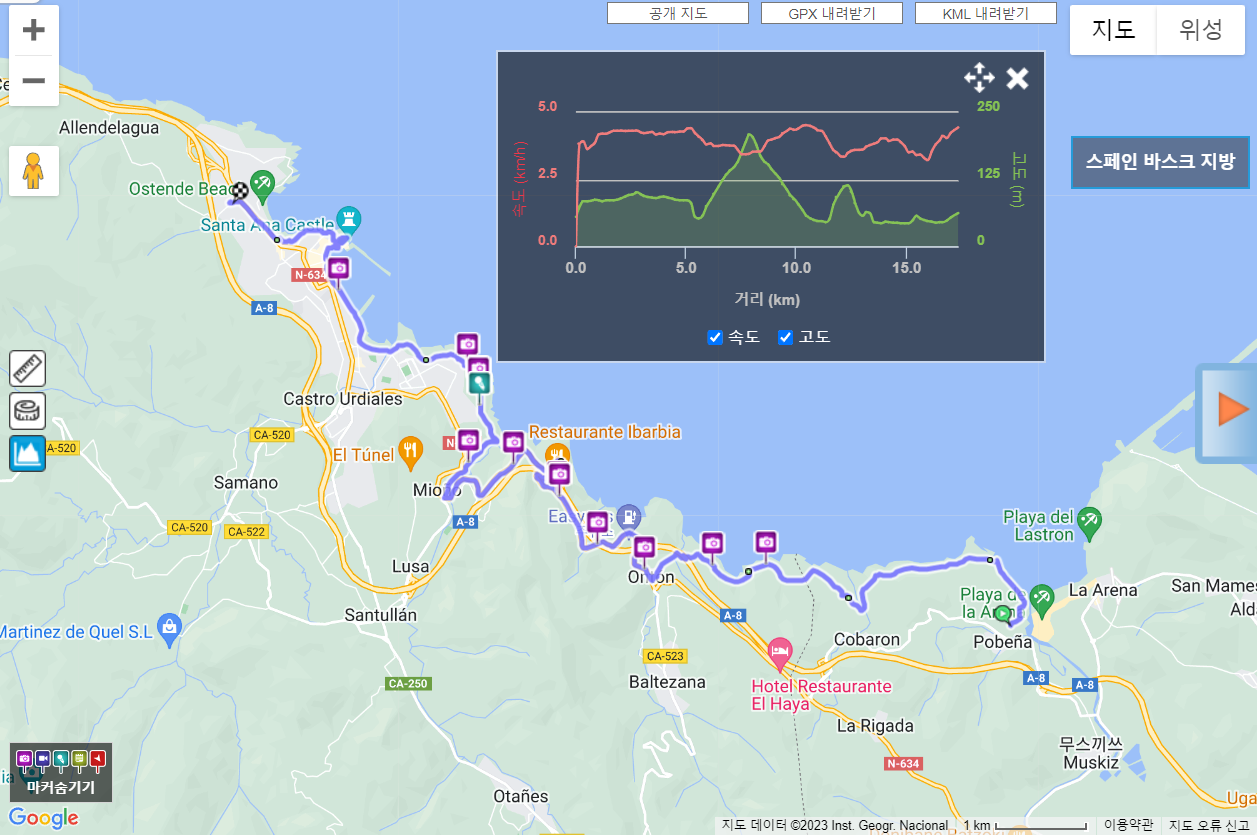 북쪽길 9일차 램블러 기록.png
