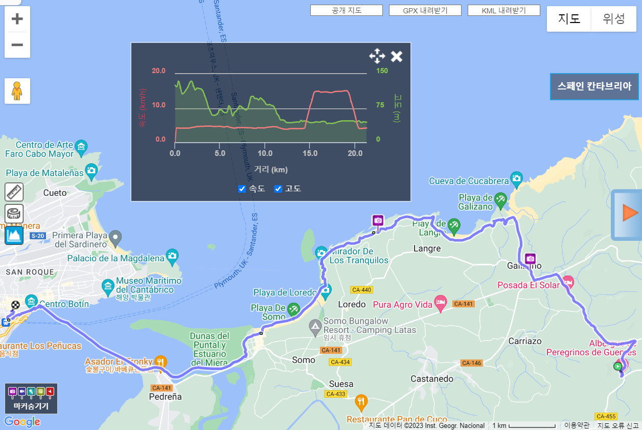 북쪽길 12일차 램블러 기록.png