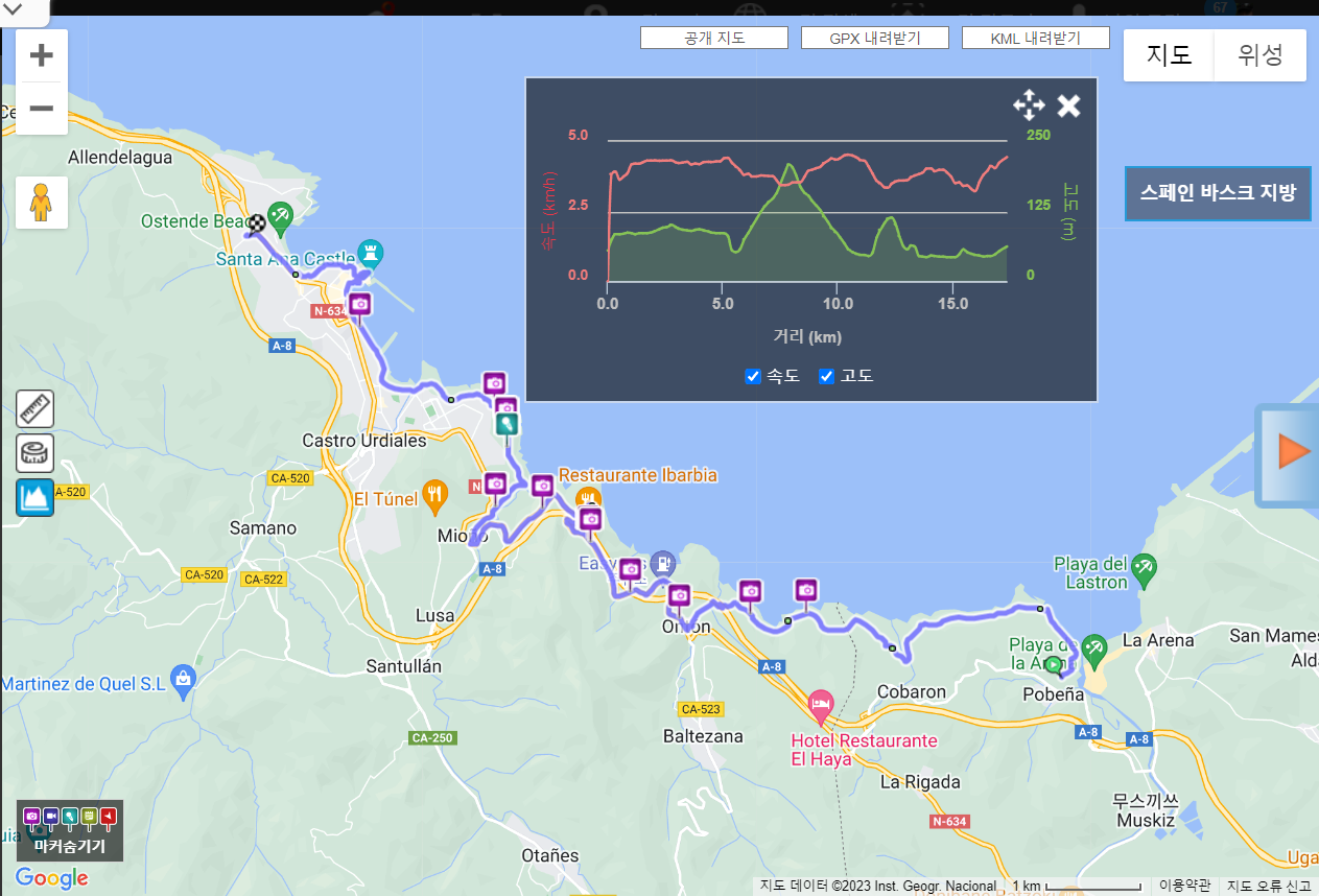 북쪽길 9일차 램블러 기록.png