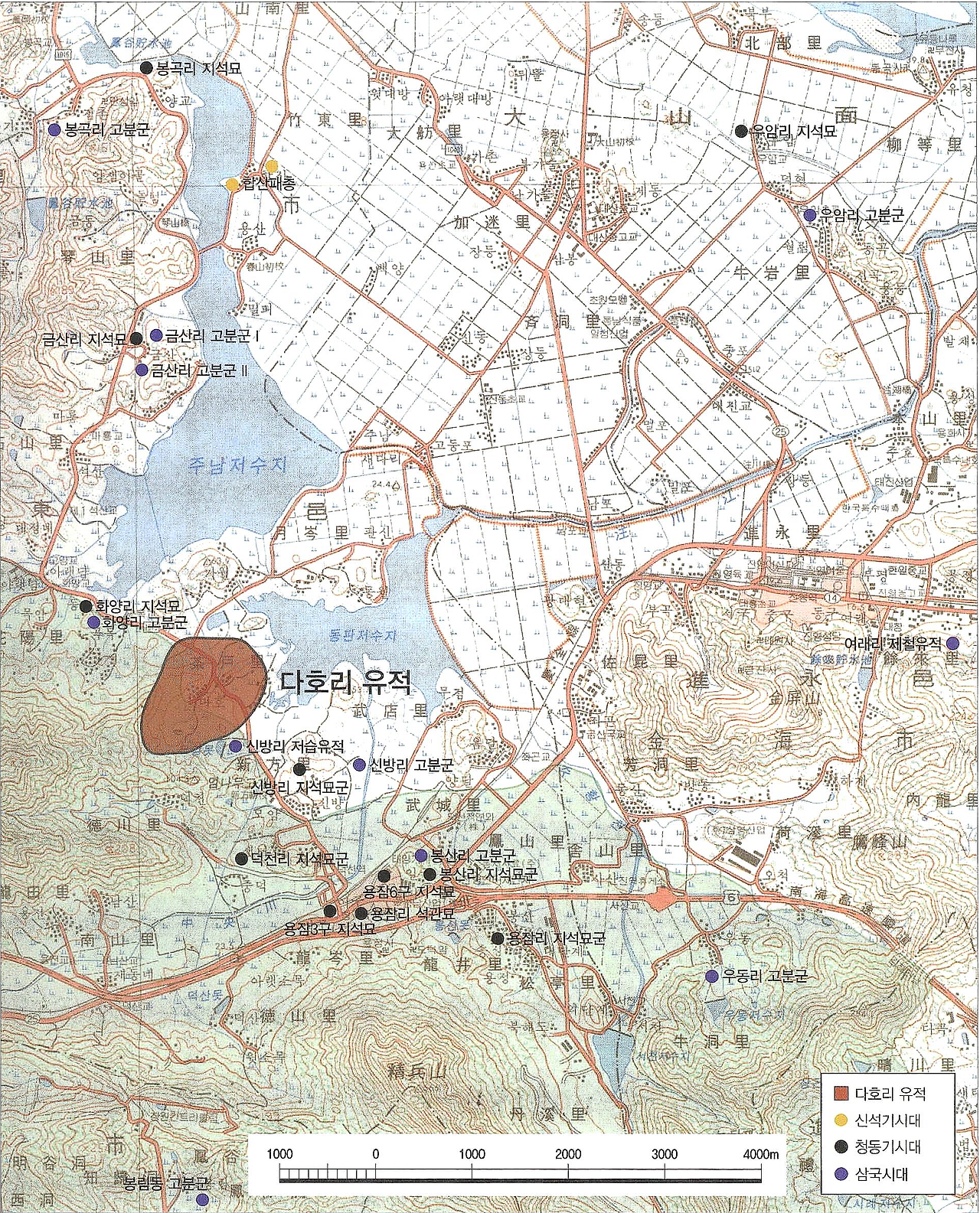 그림 5. 창원 다호리유적 주변 유적 배치도.png