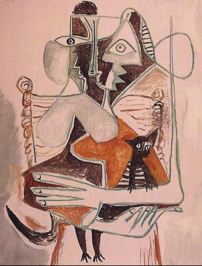 pablo picasso-femme tenant un chat dans ses bras.png