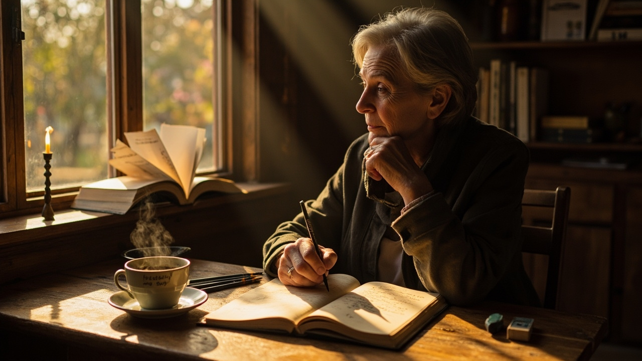 따뜻한 자연광이 비추는 조용한 서재나 카페, 나이와 상_432168689874804742.png