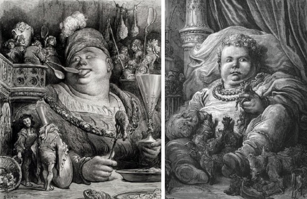 85_폴 구스타브 도레(Paul Gustave Doré. 1932~1983)이 그린 가르강튀아와 팡타그뤼엘.png