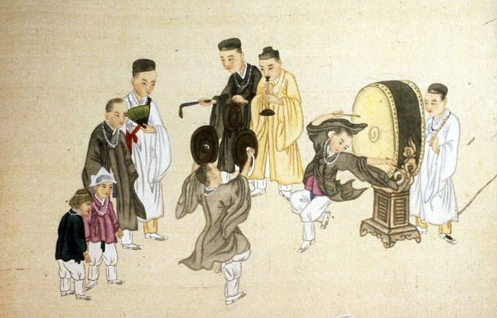 88_19세기 말 김준근의 기산풍속도첩에 실린 조선 시대의 수륙재. 사진 한국학중앙연구원.png