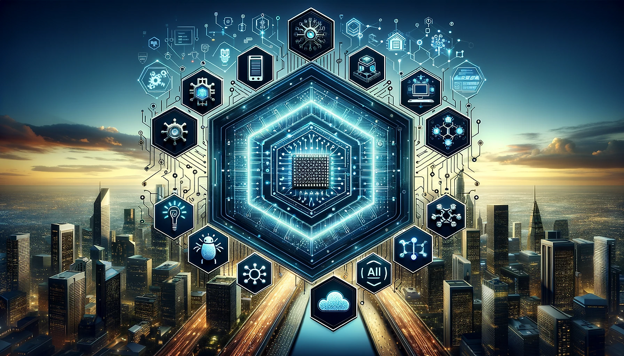 DALL·E 2024-01-17 14.48.16 - Create a horizontal thumbnail for a column about 'Hexagon Companies - Success through Versatility', with a strong emphasis on key business elements. T.png