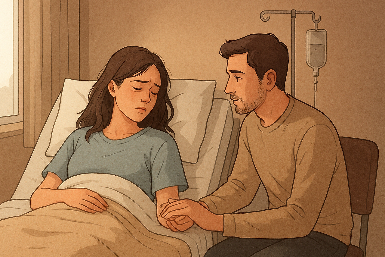 병실의 좁은 침대 위, 넓어진 세상.png