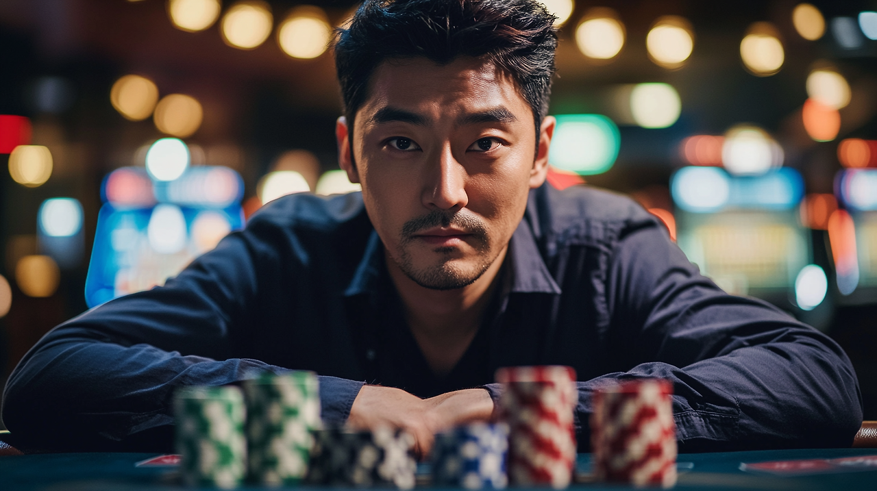 dnfvnsxn_A_Korean_man_sitting_alone_at_a_casino_table_staring_8ecf278c-d53b-4a79-8704-7745df9a15c7_0.png