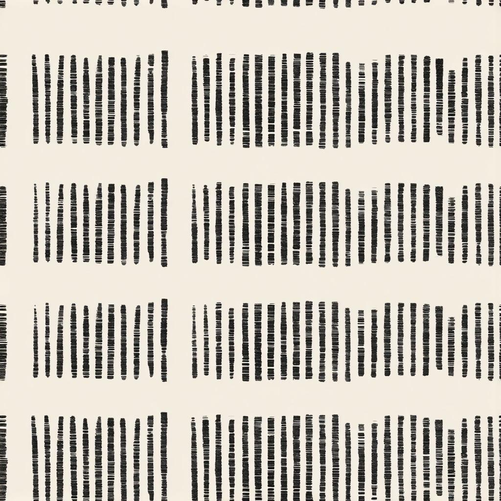 Melchior_Dahrk_Rows_of_short_linear_marks_arranged_in_grouped_s_1a7c1f15-1816-46e8-9d39-10db225edcc1.png