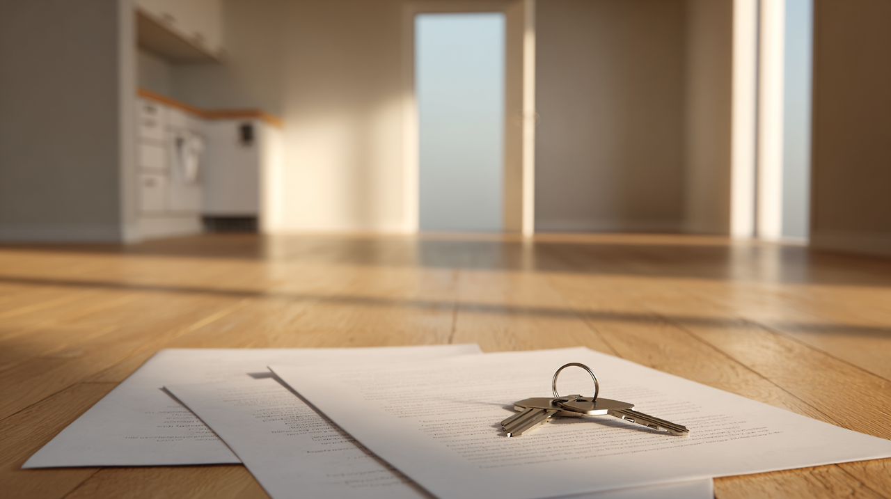 shantelpro_Empty_apartment_interior_with_blank_papers_and_keys__1a3719da-1bb3-4723-ad0e-de909aeec561.png