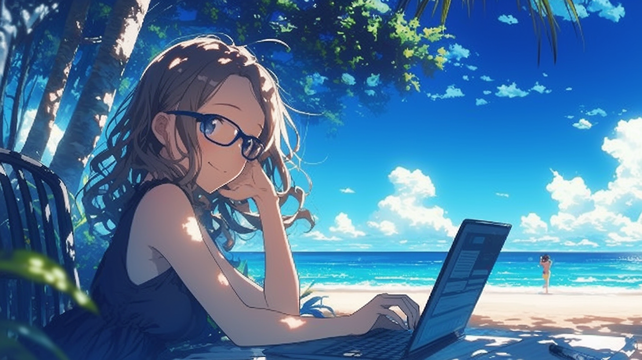 bothread_A_beautiful_young_woman_wearing_glasses_and_a_beachw_0d9a172e-bd18-497f-867f-e69e466d5699_0.png