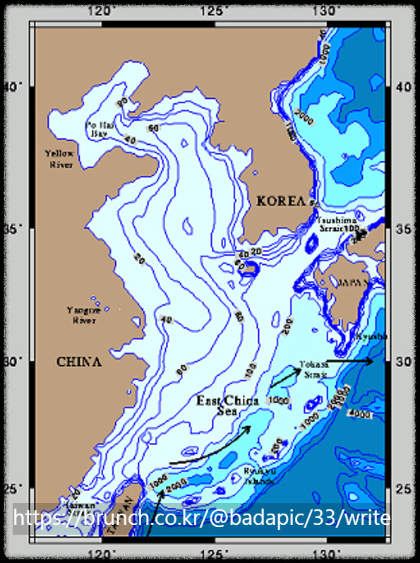 서해 수심도 (자료 출처  ocaen.colorado.edu).png