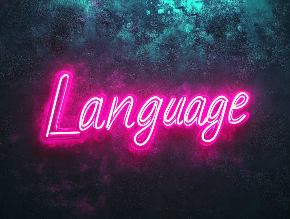 grayve314_neon_lettering_Language_pink_and_cyan_neon_color_glow_48c78600-54bb-4fa2-9566-83376f6a38bc.png