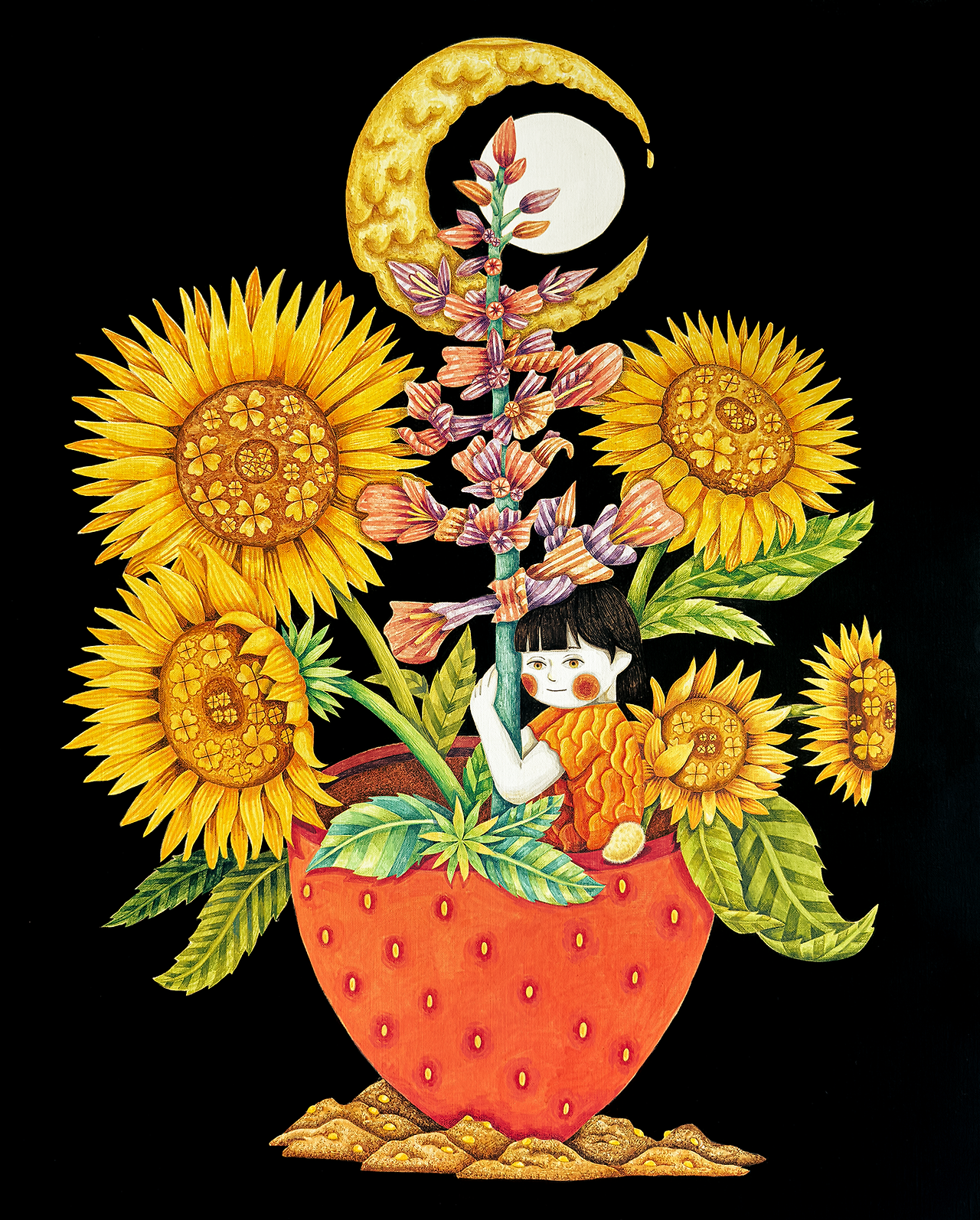 반드시 찾아올 행운 72.7*91.1 Acrylic, guache, colored pencils 2024 복사본.png