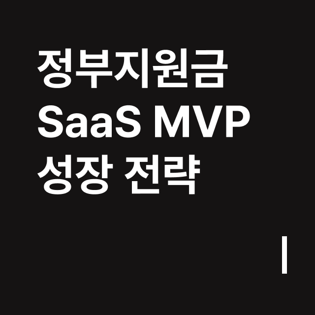정부지원금 SaaS MVP 성장 전략.png