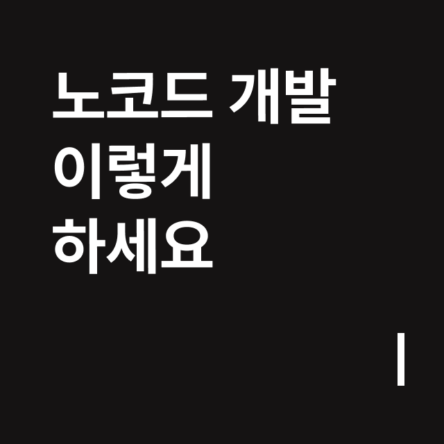 노코드 개발 이렇게 하세요.png