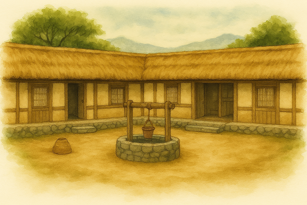 1940년대 황해도식 ‘ㅁ’자형 초가.png