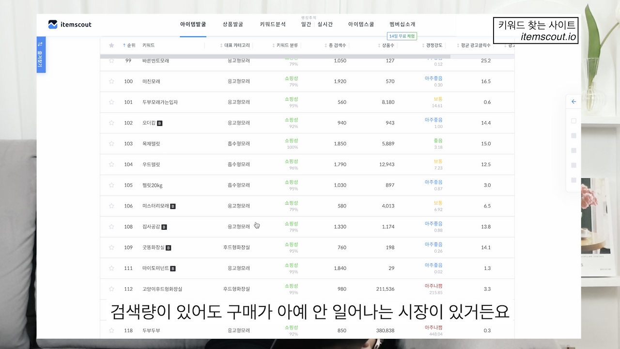 스마트스토어 카테고리 선정 방법 성공치트키 민님 상세페이지 아이템 스카우트 판다랭크 키워드.png