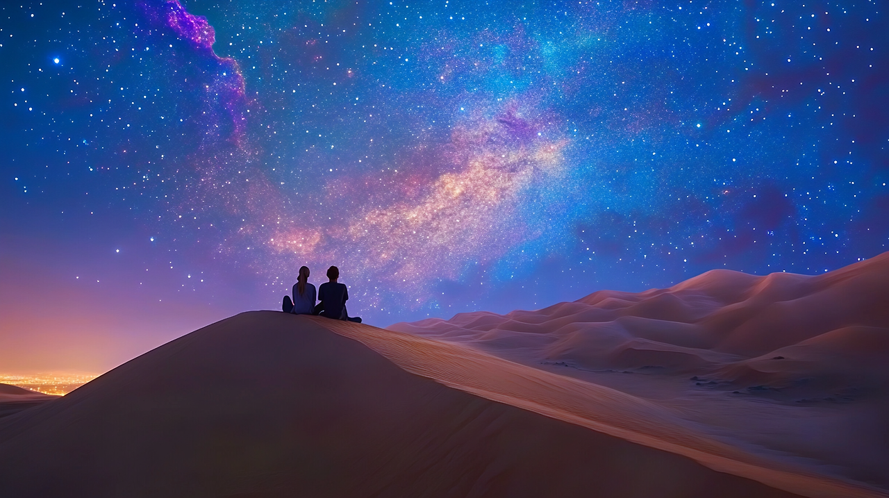 eunduu_A_magical_desert_night_two_travelers_sitting_on_golden_s_d3a99cf5-7142-48fb-bad0-30221ecb3a5b.png