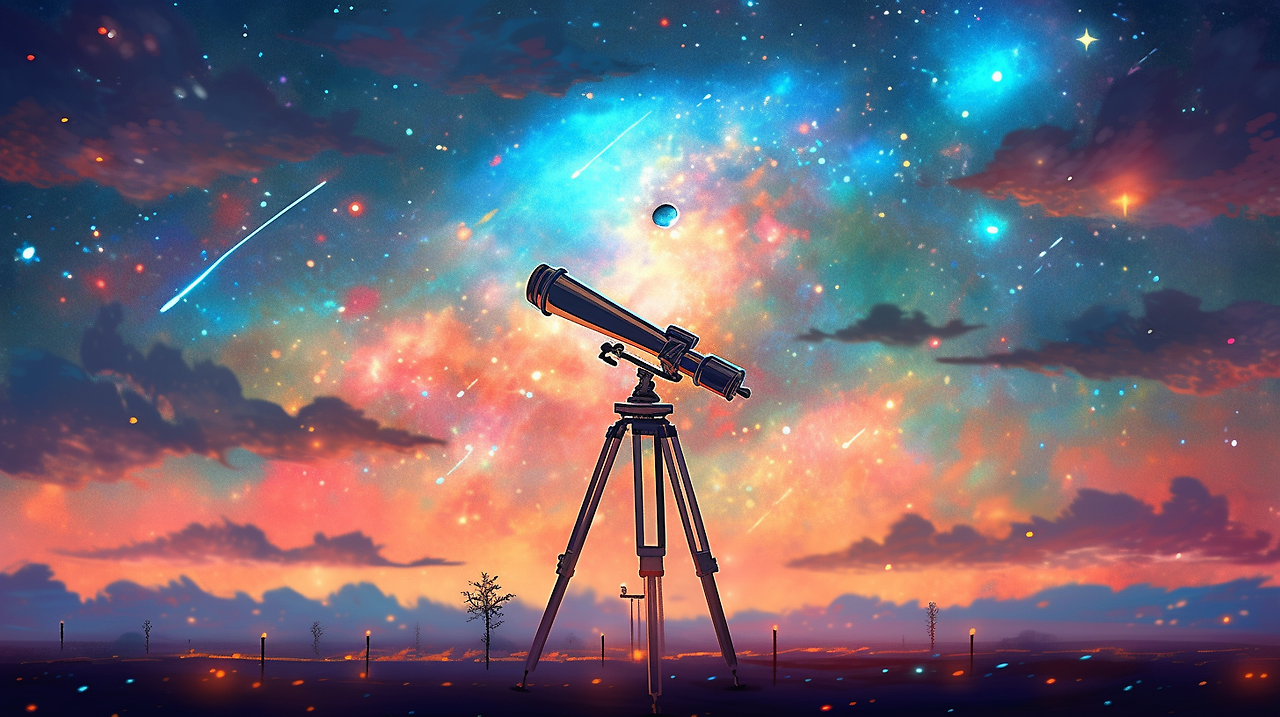 eunduu_starry_night_sky_with_a_celestial_telescope_on_an_open_p_51e3e5f6-7f5e-49c0-bee6-71fb92b8e3bd.png