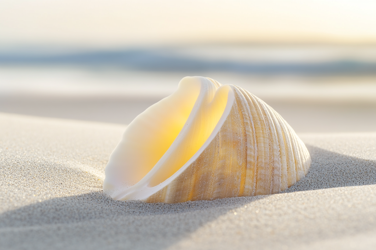 eunduu_a_single_seashell_lying_on_a_sandy_beach_the_fine_text_5d39c9f3-972f-4722-a0db-5df33ef9dcac_2.png
