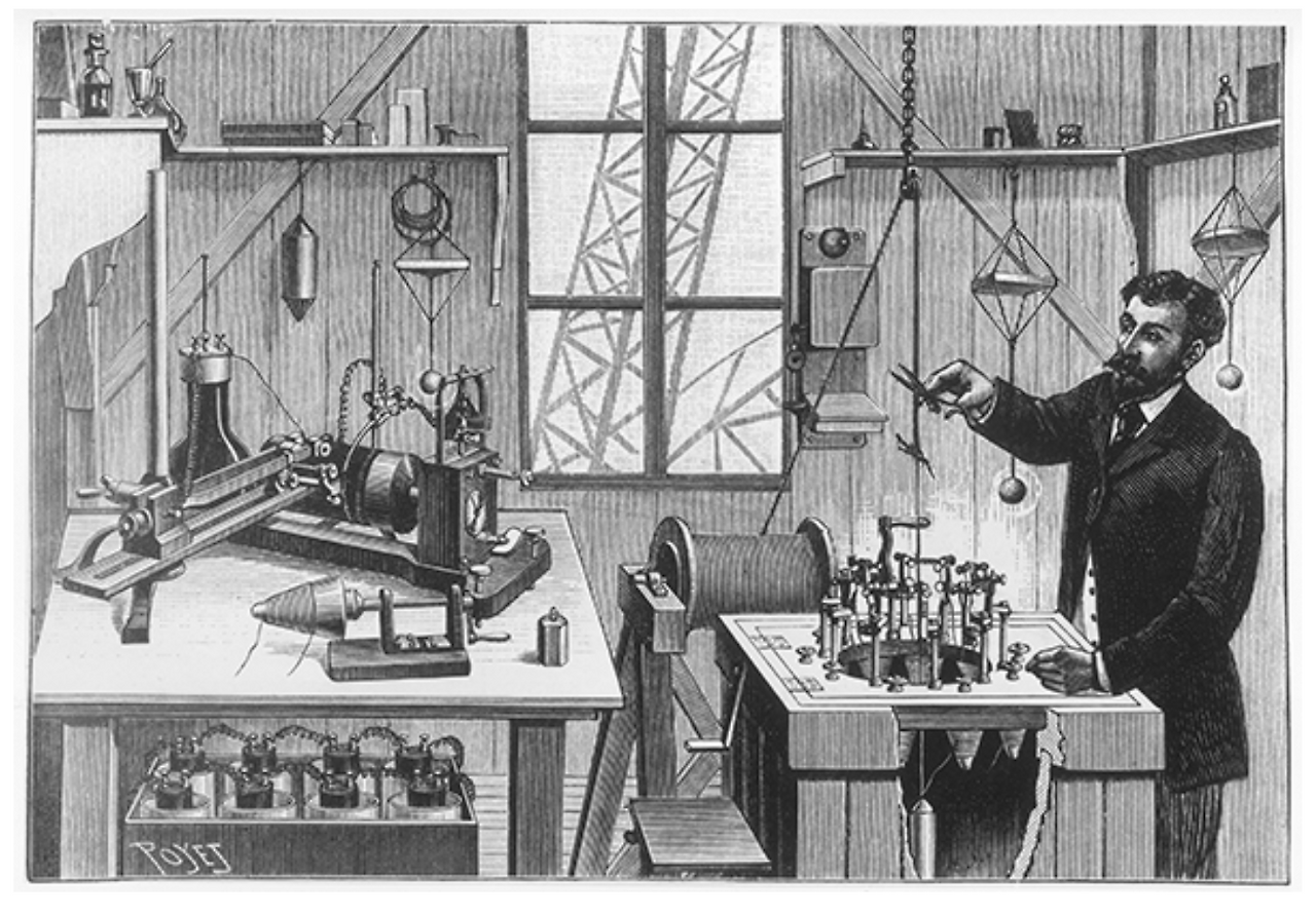 에펠탑에 마련되었던 실험실.png