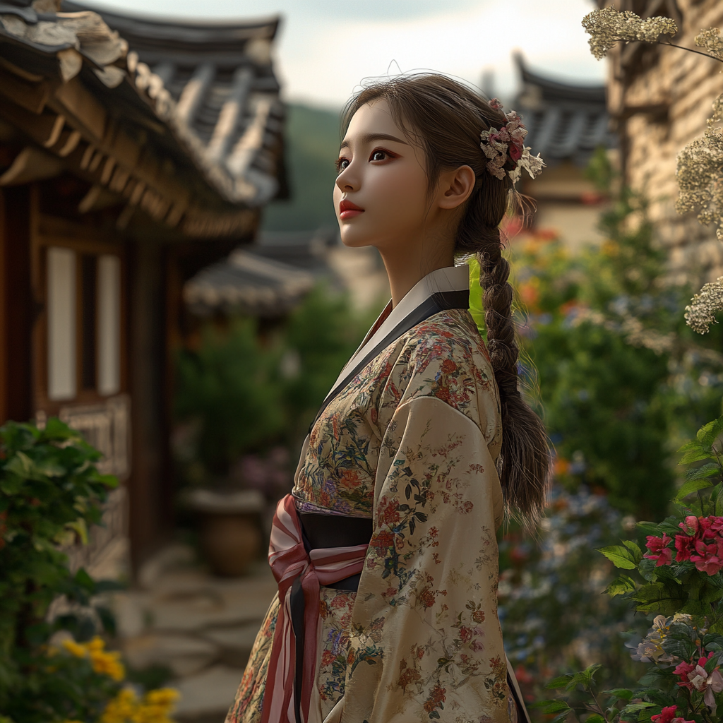 amorfati1566_A_young_woman_standing_in_a_traditional_Korean_h_77dc0ad8-a4ac-4ec0-80a8-4c649ef4e80b_3.png