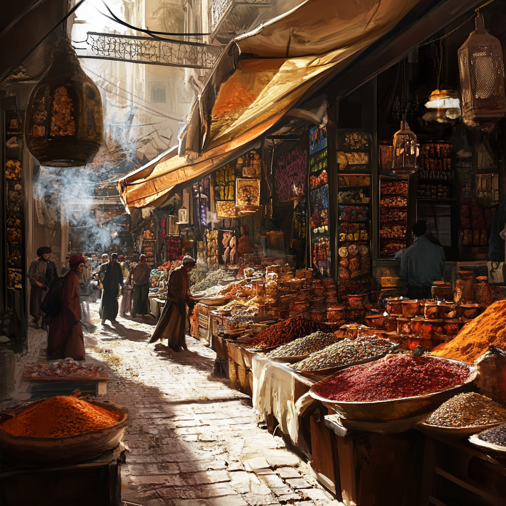 amorfati1566_a_bustling_marketplace_filled_with_the_aroma_of__37cb24f8-b386-47b0-9280-960a270c076c_1.png