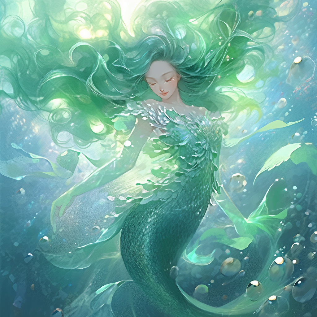 amorfati1566_Create_a_beautiful_green_mermaid_character_with_fl_8df97434-635d-4516-a499-a17656d983bd.png