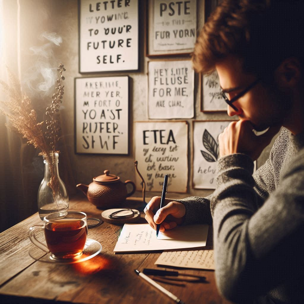 미래의 나에게 보내는 편지를 쓰는 모습.png