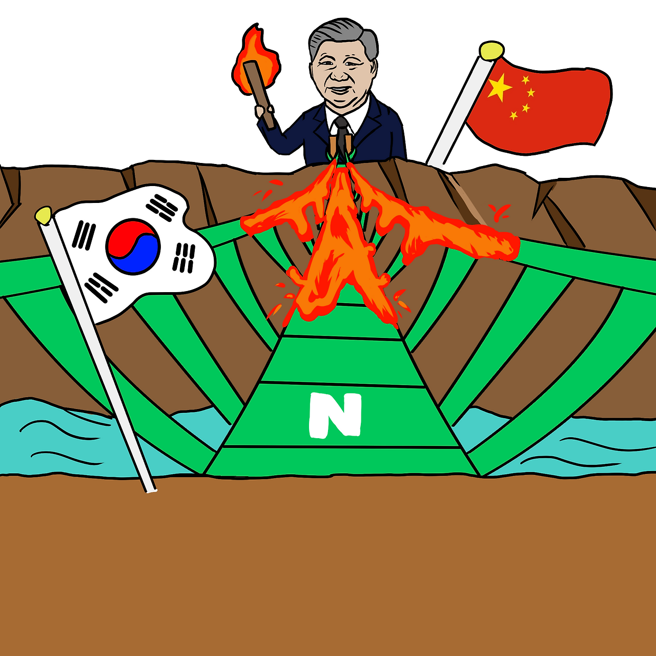 불 붙은 네이버, 얼어붙은 한중 외교.png