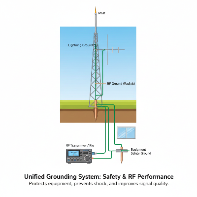(그림 6) 접지 시스템의 중요성 (안전 및 RF 접지).png