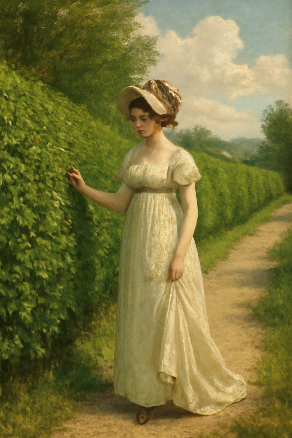 햇살 속 길을 걷는 여성.png