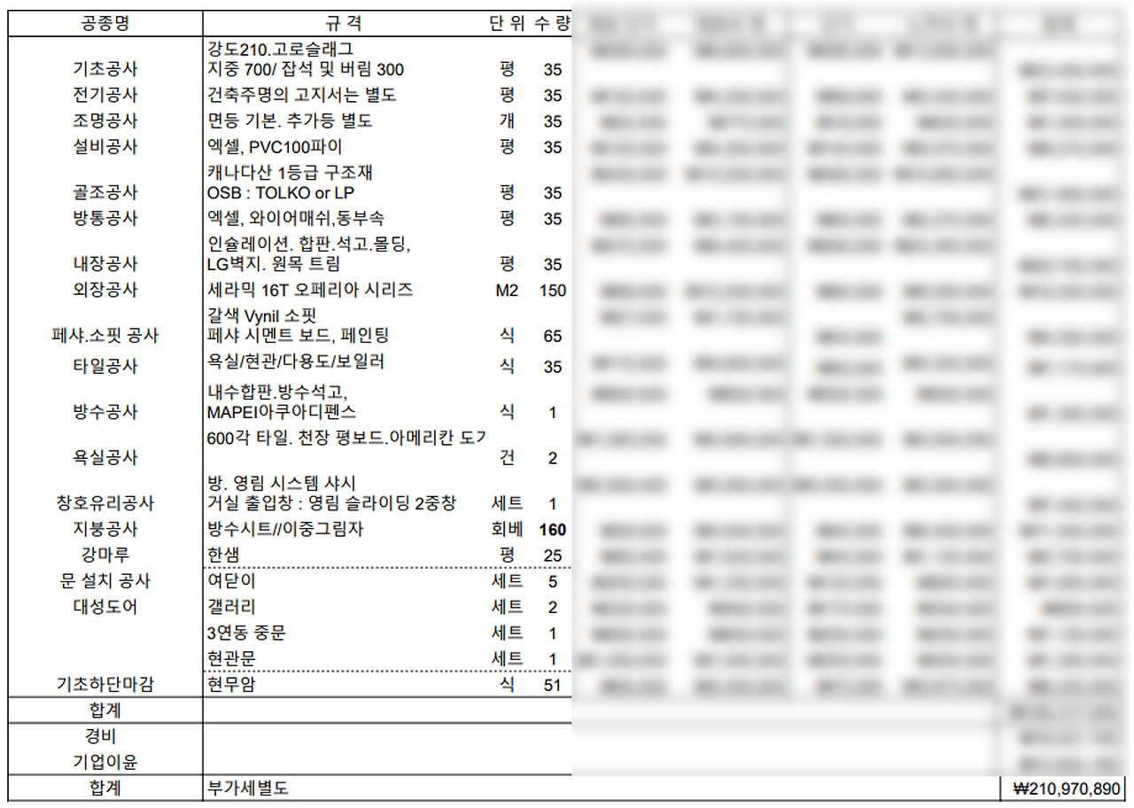 시공사 상세 건축비 견적 자료.png