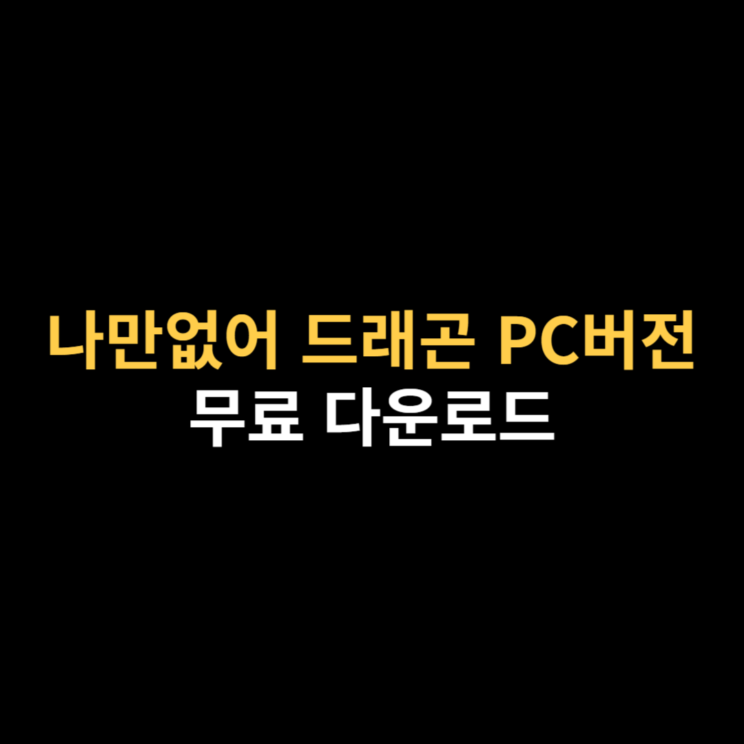 나만없어 드래곤 PC버전 다운로드 설치 및 사양.png