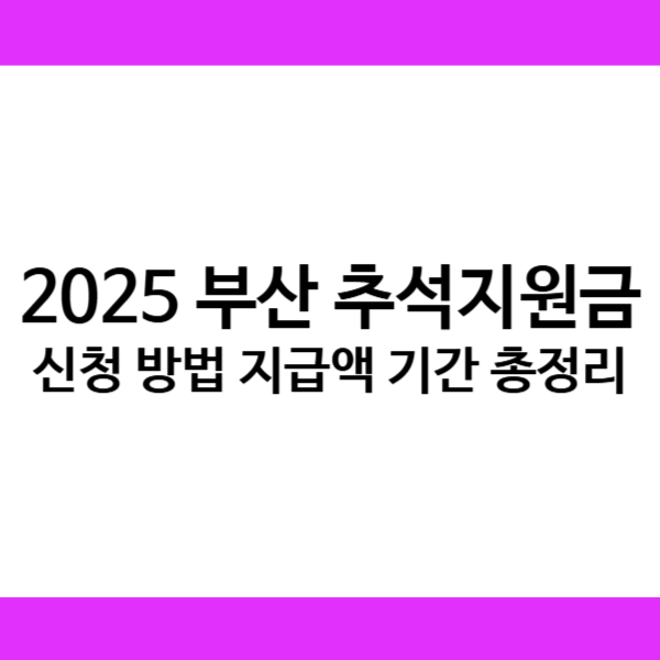 2025 부산 추석지원금 신청 방법 지급액 기간 총정리.png