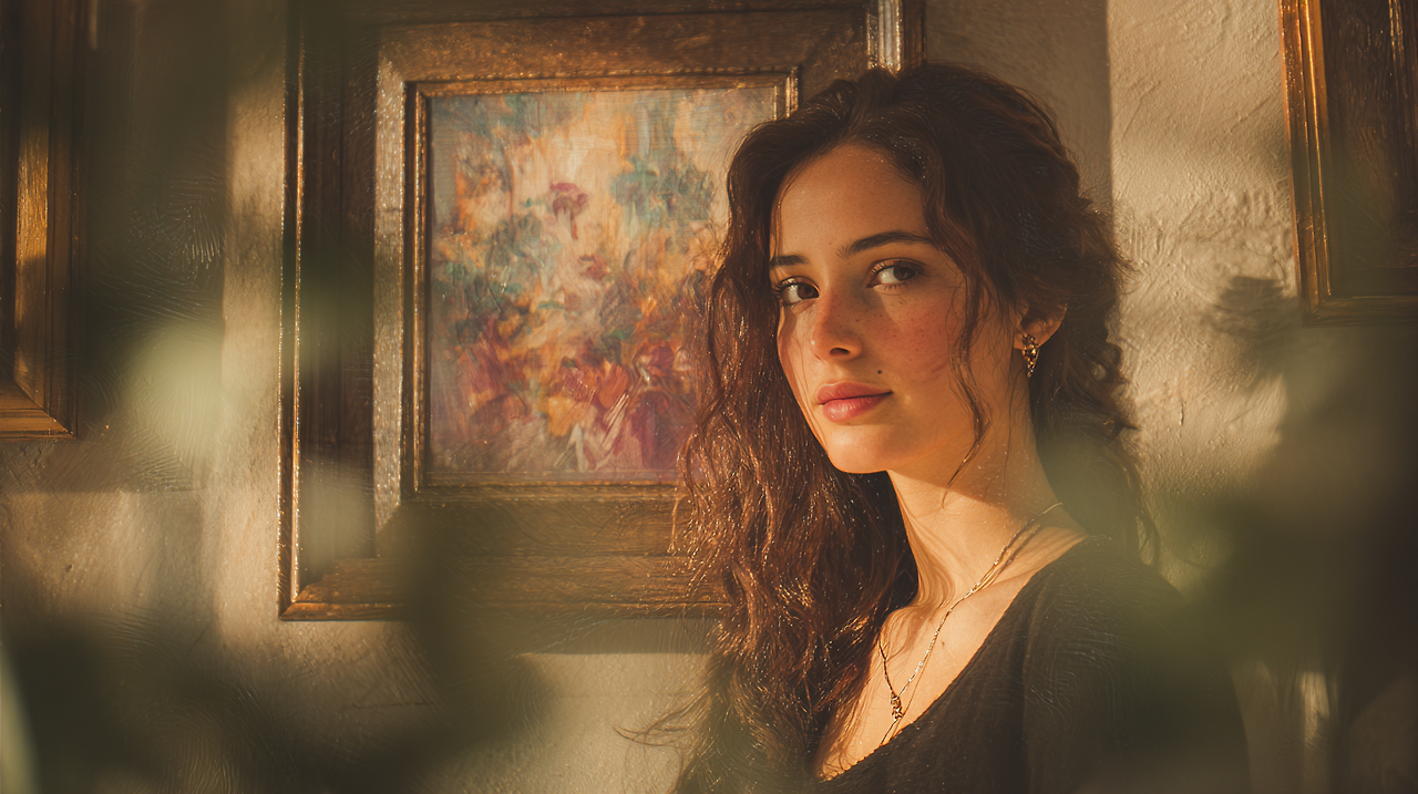 고대 문화와 사실적 묘사가 조화를 이루는 초상화.png